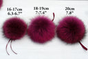 Real Raccoon Fur Pom Pom Hat Accessory, Large Pompom for Knitted Hat, Detachable Pink PomPom, Craft Furry PomPom, Teen Girl Hat Decor