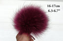 Real Raccoon Fur Pom Pom Hat Accessory, Large Pompom for Knitted Hat, Detachable Pink PomPom, Craft Furry PomPom, Teen Girl Hat Decor