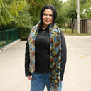 Real Fur Scarf, Chunky Knit Scarf, Winter Fur Scarf, Fuzzy Warm Neck Wrap, Rabbit Fur, Soft Scarves, Mom Gift, Mother's Day Gift for Grandma