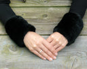 Fur Wrist Warmer, Fur Fingerless Mittens & Cuffs, Fluffy Cuffs, Real Mink Mittens Gift, Winter Arm Warmers, Warm Mink Gloves, Gift For Mom