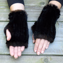 Fingerless Gloves Women, Real Mink Mittens, Fingerless Mittens, Warm Fur Gloves, Fur Accessories, Mink Hand Warmers, Gift For Mother's Day