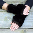 Fingerless Gloves Women, Real Mink Mittens, Fingerless Mittens, Warm Fur Gloves, Fur Accessories, Mink Hand Warmers, Teen Daughter Gift Idea
