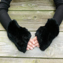 Rabbit Fur Fingerless Gloves, Rabbit Fur Mittens, Fingerless Mittens, Warm Fur Gloves, Fur Accessories, Fur Hand Warmers, Arm Warmers