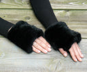 Fur Wrist Warmer, Fur Fingerless Mittens & Cuffs, Fluffy Cuffs, Real Mink Mittens Gift, Winter Arm Warmers, Warm Mink Gloves, Gift For Mom