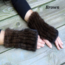 Fingerless Gloves Women, Real Mink Mittens, Fingerless Mittens, Warm Fur Gloves, Fur Accessories, Mink Hand Warmers, Gift For Mother's Day