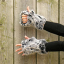 Rabbit Fur Fingerless Gloves, Rabbit Fur Mittens, Fingerless Mittens, Warm Fur Gloves, Fur Accessories, Fur Hand Warmers, Arm Warmers