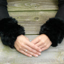 Rabbit Fur Fingerless Gloves, Rabbit Fur Mittens, Fingerless Mittens, Warm Fur Gloves, Fur Accessories, Fur Hand Warmers, Arm Warmers