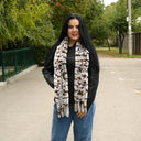 Real Fur Scarf Woman, Oversized Rex Rabbit Fur Scarf, Winter Soft Knit Scarf, Scarf Shawl Stole, Fluffy Warm Scarf Wrap, Neck Warmer for Her