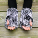 Fur Fingerless Mittens, Fingerless Gloves Women, Real Fur Mittens, Warm Gloves, Holiday Gift, Rabbit Fur Hand Warmers, Mother's Day Gift