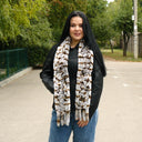 Real Fur Scarf Woman, Oversized Rex Rabbit Fur Scarf, Winter Soft Knit Scarf, Scarf Shawl Stole, Fluffy Warm Scarf Wrap, Neck Warmer for Her