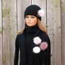 Real Fur Pom Pom Shoe Brooch, Furry Pom Pom Brooch, Boho Scarf Pin, Cute Birthday Gift for Her, Bridesmaid Accessories, Fuzzy Ball Decor