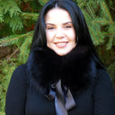 Real Fox Fur Collar, Black Fur Collar Women, Fluffy Scarf Wrap, Detachable Collar For Coat, Black Fur Collar With Ribbon, Short Fur Collar