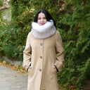 Black Fluffy Snood, Real Fox Fur Collar, Gift for Mother's Day, Oversized Fur Snood, Fur Neck Warmer, Detachable Fur Collar, Real Fur Scarf