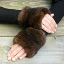 Fur Wrist Warmer, Fur Fingerless Mittens & Cuffs, Fluffy Cuffs, Real Mink Mittens Gift, Winter Arm Warmers, Warm Mink Gloves, Gift For Mom