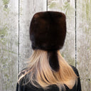 Brown Mink Fur Hat Women, Winter Real Fur Hat, Woman Fur Accessory, Real Mink Fur Hat For Women, Fluffy Ladies Fur Hats, Gift For Grandma