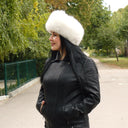Fluffy Soft Headband for Women, White Fur Head Wrap for Women, Fox Fur Headwarmer, Winter Headwear, Fur Accessories, Perfect Gift for Wife