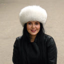 Fluffy Soft Headband for Women, White Fur Head Wrap for Women, Fox Fur Headwarmer, Winter Headwear, Fur Accessories, Perfect Gift for Wife
