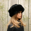Real Fur Hat Woman, Rabbit Fur Hat, Real Fur Hat Flat Top, Mongolian Fur Hat, Womens Fur Hat, Fluffy Hat, Warm Headwarmer, Fuzzy Hat for Mom