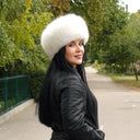 Fluffy Soft Headband for Women, White Fur Head Wrap for Women, Fox Fur Headwarmer, Winter Headwear, Fur Accessories, Perfect Gift for Wife