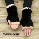 Fingerless Gloves Women, Real Mink Mittens, Fingerless Mittens, Warm Fur Gloves, Fur Accessories, Mink Hand Warmers, Gift For Mother's Day