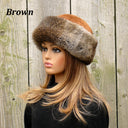 Real Fur Hat Woman, Rabbit Fur Hat, Real Fur Hat Flat Top, Mongolian Fur Hat, Womens Fur Hat, Fluffy Hat, Warm Headwarmer, Fuzzy Hat for Mom