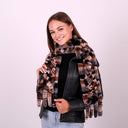 Real Fur Scarf, Chunky Knit Scarf, Winter Fur Scarf, Fuzzy Warm Neck Wrap, Rabbit Fur, Soft Scarves, Mom Gift, Mother's Day Gift for Grandma
