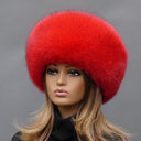 Red Fur Hat for Women, Fox Fur Hat, Woman Real Fur Hat, Warm Red Fox Hat, Winter Fluffy Hat, Head Warmer, Fuzzy Hat, Christmas Gift for Her