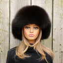 Dark Brown Arctic Fox Fur Hat, Soft Fluffy Winter Hat, Fur Ushanka, Warm Bomber Hat for Women, Fur Aviator Hat, Birthday Gift for Girlfriend