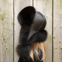 Dark Brown Arctic Fox Fur Hat, Soft Fluffy Winter Hat, Fur Ushanka, Warm Bomber Hat for Women, Fur Aviator Hat, Birthday Gift for Girlfriend