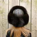 Dark Brown Arctic Fox Fur Hat, Soft Fluffy Winter Hat, Fur Ushanka, Warm Bomber Hat for Women, Fur Aviator Hat, Birthday Gift for Girlfriend