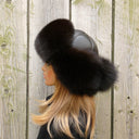 Dark Brown Arctic Fox Fur Hat, Soft Fluffy Winter Hat, Fur Ushanka, Warm Bomber Hat for Women, Fur Aviator Hat, Birthday Gift for Girlfriend