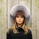 Womens Real Fox Fur Trapper Hat with Ear Flaps, Real Fur Winter Hat, Ladies Ushanka, Black Friday Sale, Christmas Gift Gift for Mom