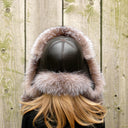 Womens Real Fox Fur Trapper Hat with Ear Flaps, Real Fur Winter Hat, Ladies Ushanka, Black Friday Sale, Christmas Gift Gift for Mom