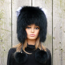 Fursuit Hat with Animal Ears, Knitted Beanie Winter Fur Hat, Raccoon and Fox Fur Hat, Gift for Teenage Daughter, Christmas gift