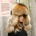 Oversized raccoon trapper hat women, Fluffy aviator hat, Fur bomber hat, Leather trapper hat, Big fur hat, Fuzzy Ushanka, Warm Gift For Mom