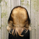 Women's Fur Trapper Hat with Ear Flaps, Winter Furry Hat, Real Fur Head Accessories, Brown Raccoon Fur Hat, Christmas Gift for Wife