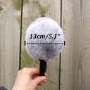 Gray Earmuffs From Real Rex Rabbit Fur, Fashion Earmuffs For Her, Soft & Fluffy Earmuffs, Cozy Ear Warmer, Teen Girl Earmuffs Gift