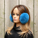 Leopard Print Earmuffs From Real Rex Rabbit Fur, Fashion Earmuffs For Her, Soft & Fluffy Earmuffs, Cozy Ear Warmer, Teen Girl Earmuffs Gift