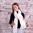 Rabbit Fur Scarf Luxury Winter Neck Wrap, Fluffy Soft Fuzzy Scarf, Knitted Fur Neck Warmer, Warm Plush Scarf, Stylish Gift for Girlfriend