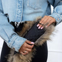 Short Raccoon Fur Collar, Genuine Fur Neck Warmer, Luxury Real Fur Scarf for Women, Winter Fashion Accessory, Handmade Fur Collar For Coat