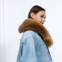 Detachable Red Fox Fur Collar, Natural Real Fur Scarf, Luxury Handmade Fur Neck Warmer for Women, Winter Fashion Accessory, Gift For Wife