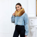 Natural Fox Fur Collar For Her, Brown Detachable Collar For Coat, Fluffy Scarf Wrap, Short Fur Collar, Fur Winter Accessories, Gift For Her