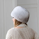 Luxury Real Fox Fur Hat for Women, Winter Fur Cap, Genuine White Fox Hat, Warm & Stylish Headwear, Fuzzy Hat For Her, Fluffy Kubanka Hat