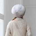 Luxury Real Fox Fur Hat for Women, Winter Fur Cap, Genuine White Fox Hat, Warm & Stylish Headwear, Fuzzy Hat For Her, Fluffy Kubanka Hat