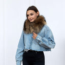 Short Raccoon Fur Collar, Genuine Fur Neck Warmer, Luxury Real Fur Scarf for Women, Winter Fashion Accessory, Handmade Fur Collar For Coat