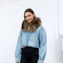 Short Raccoon Fur Collar, Genuine Fur Neck Warmer, Luxury Real Fur Scarf for Women, Winter Fashion Accessory, Handmade Fur Collar For Coat
