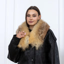 Detachable Red Fox Fur Collar, Natural Real Fur Scarf, Luxury Handmade Fur Neck Warmer for Women, Winter Fashion Accessory, Gift For Wife