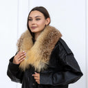 Detachable Red Fox Fur Collar, Natural Real Fur Scarf, Luxury Handmade Fur Neck Warmer for Women, Winter Fashion Accessory, Gift For Wife
