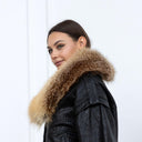 Detachable Red Fox Fur Collar, Natural Real Fur Scarf, Luxury Handmade Fur Neck Warmer for Women, Winter Fashion Accessory, Gift For Wife