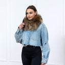Short Raccoon Fur Collar, Genuine Fur Neck Warmer, Luxury Real Fur Scarf for Women, Winter Fashion Accessory, Handmade Fur Collar For Coat